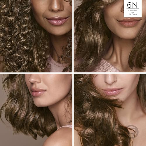 Image of L'Oreal Paris Excellence Universal Nudes Permanent Hair Color, Ammonia Free Hair Dye for Gray Hair Coverage, 6N Natural Light Brown, 1 Kit (Pack of 2)