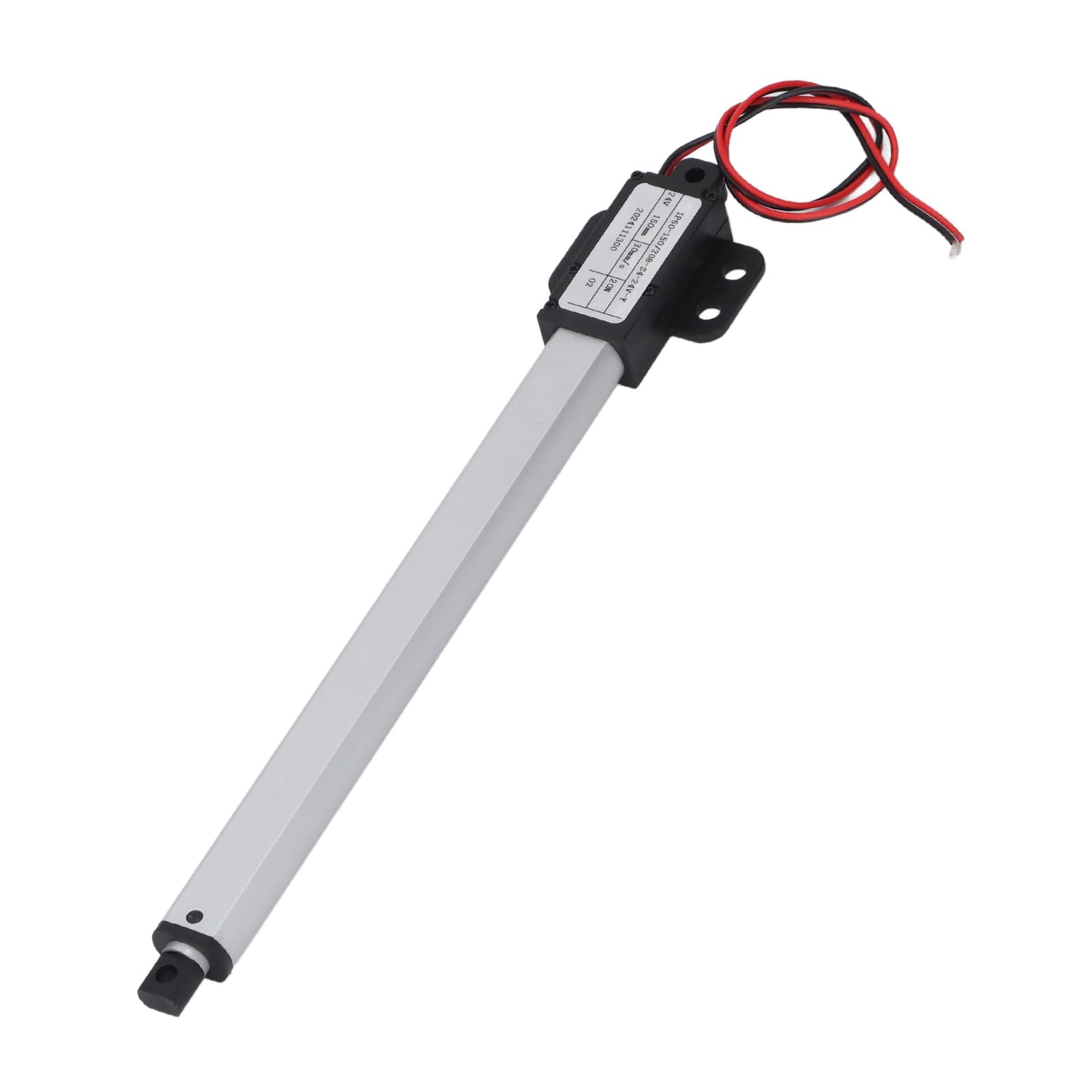Jeffergarden Actuador Lineal Eléctrico de 150 Mm, Varilla de Empuje de Aluminio de 24 V con Interruptor de Límite Automático, para Robótica, Domótica y Maquinaria Agrícola