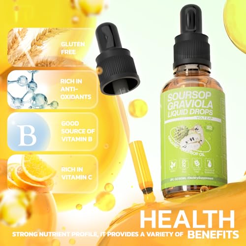 VOLTZAP Soursop Graviola Liquid Drop: Soursop Bitters Liquid for Cell Support Regeneration - Sugar Gluten Free for Most Lifestyles (2 Fl Oz 60ml) - Thumbnail 2