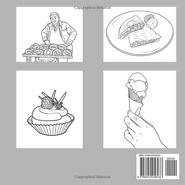 Snack Coloring Book : Simple Coloring Pages of Popular Snacks for Kids & Teens: Easy Coloring Pages of Favorite Snacks to Relax, Learn, and Enjoy image 3