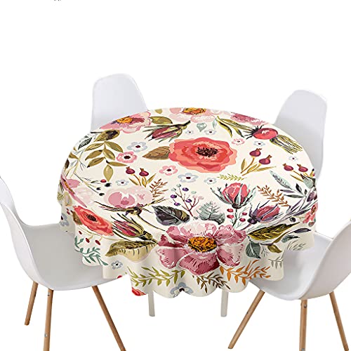 Highdi 3D Tovaglia Rotonda Antimacchia, Stampa