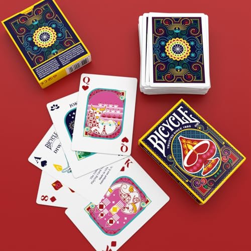 Image of Bicycle Diwali, Collectible Standard 52 Deck of Cards, Poker Size, Gifts, Family & Kids Card Game Night