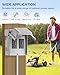 WILAWELS Outdoor Outlet Box, Waterproof Outdoor Electrical Outlet Box, Dual 20 Amp WRTR GFCI Receptacles, 3R Enclosure, Weatherproof Outdoor Receptacle Box for Yard Outside, ETL Listed H04OB06
