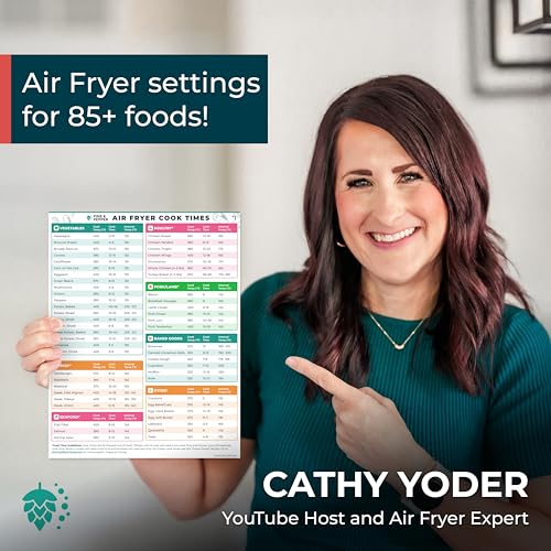Pine And Pepper AFMC01 Cathy Yoder'S Pine & Pepper Magnetic Air Fryer Temperature Chart & Cheat Sheet Set thumb #1