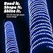 WYZworks 1116LEDs 100ft LED Outside Rope Lights, Outdoor ETL Certified Waterproof Permanent 360 Degree Light Emitting, Flexible Tube, Connectable, Christmas Palm Tree Exterior Landscape, Blue