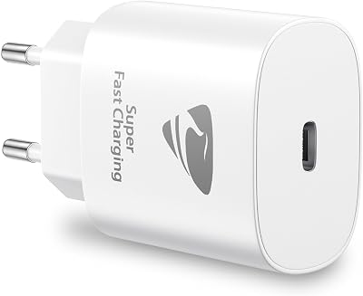 Caricatore USB C, Presa USB C 20W Ricarica Rapido Spina Type C Carica Adattatore Muro PD Alimentatore USB C per iPhone 17 16 15 14 13 12 Pro Max Plus Mini, USBC Caricabatterie per Samsung S23 S24 S22