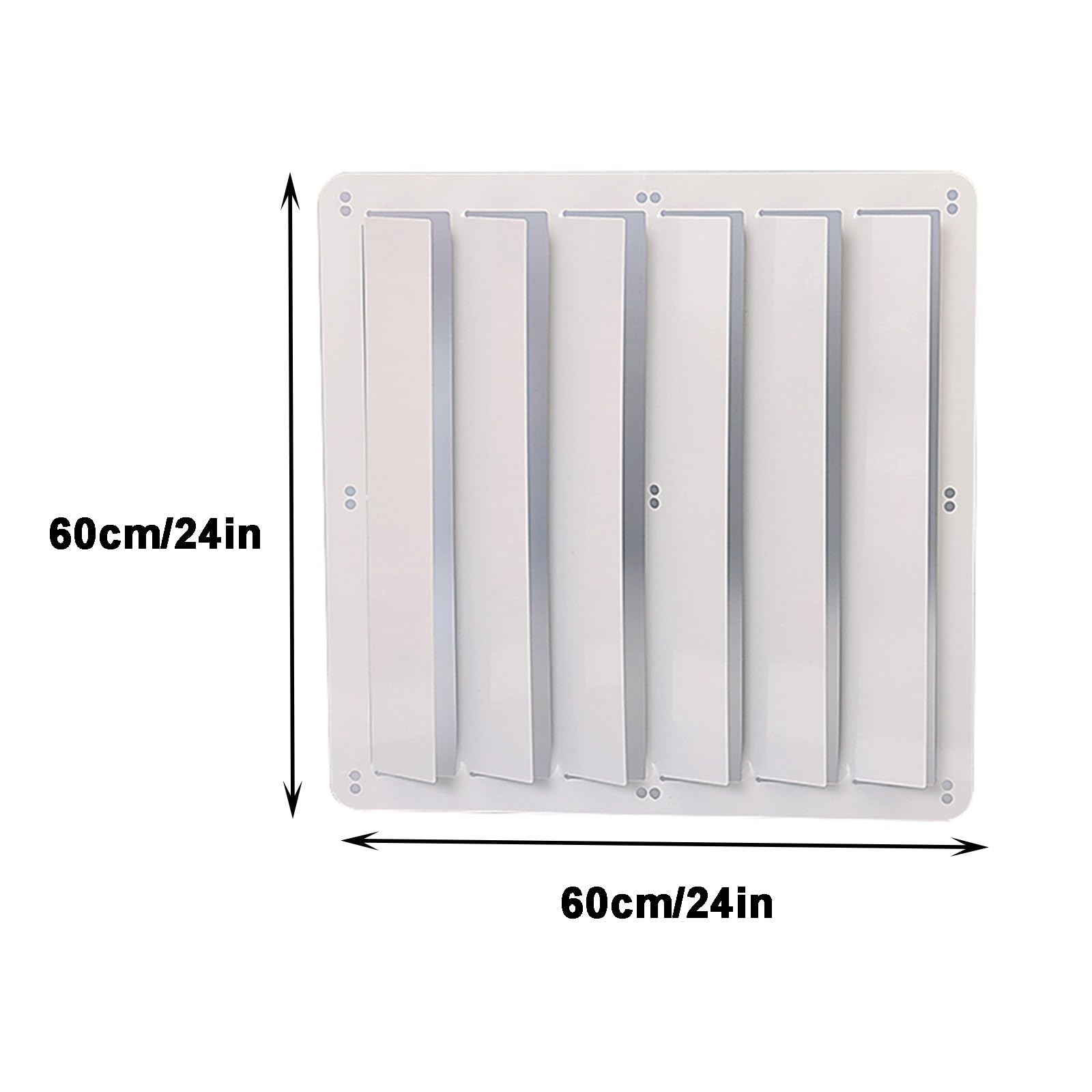 Cubierta de unidad de CA para exteriores, deflector de flujo de aire ajustable de 24 x 24 pulgadas, para sistema dividido, potenciador de escudo de flujo direccional para máxima eficiencia y comodidad