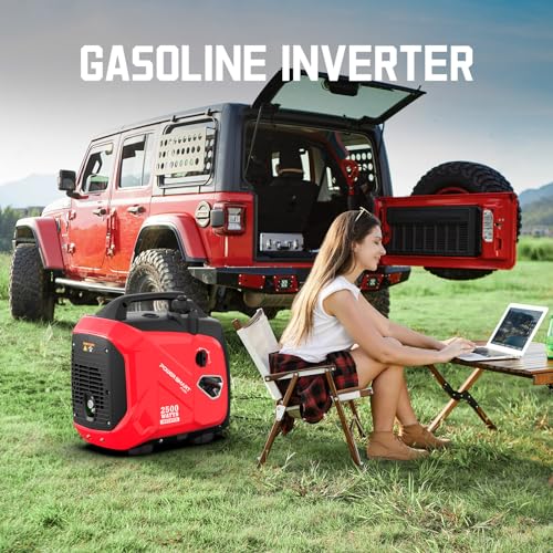 Powersmart PS5020W-AIUS-DP1 2500-Watt Gas Powered Portable Inverter Generator, Super Quiet thumb #3
