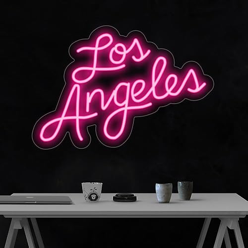 Letrero de neón LED de Los Ángeles, fabricado en Estados Unidos