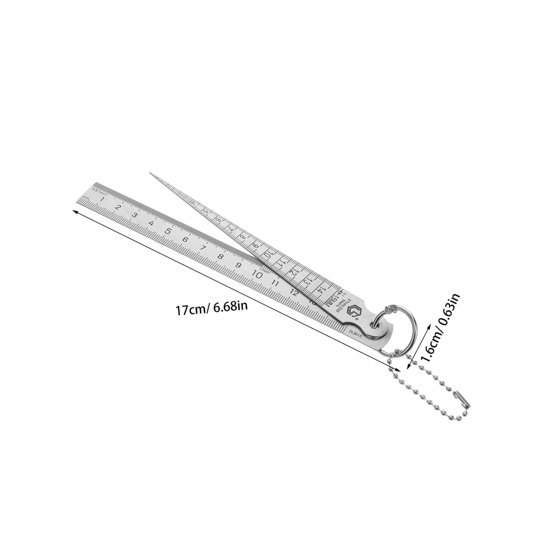 Garneck Stainless Steel Drawing Gauge Mm Gap Measuring Tool Versatile for Automotive and Guitar Strings