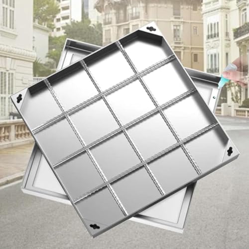 Couvercle de fosse septique en acier inoxydable premium 300x300 pour chaussée