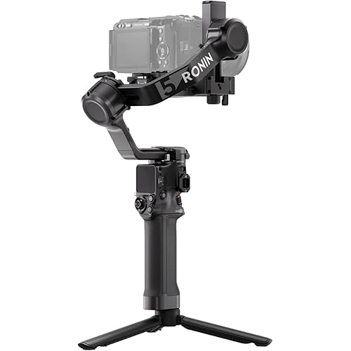 DJI RS 5, Gimbal Stabilizer for Camera Canon/Sony/Panasonic/Nikon/Fujifilm, Fine-Tuning Knobs, 2nd-Gen Automated Axis Locks, Quick-Open Tripod, New Z-Axis Indicator