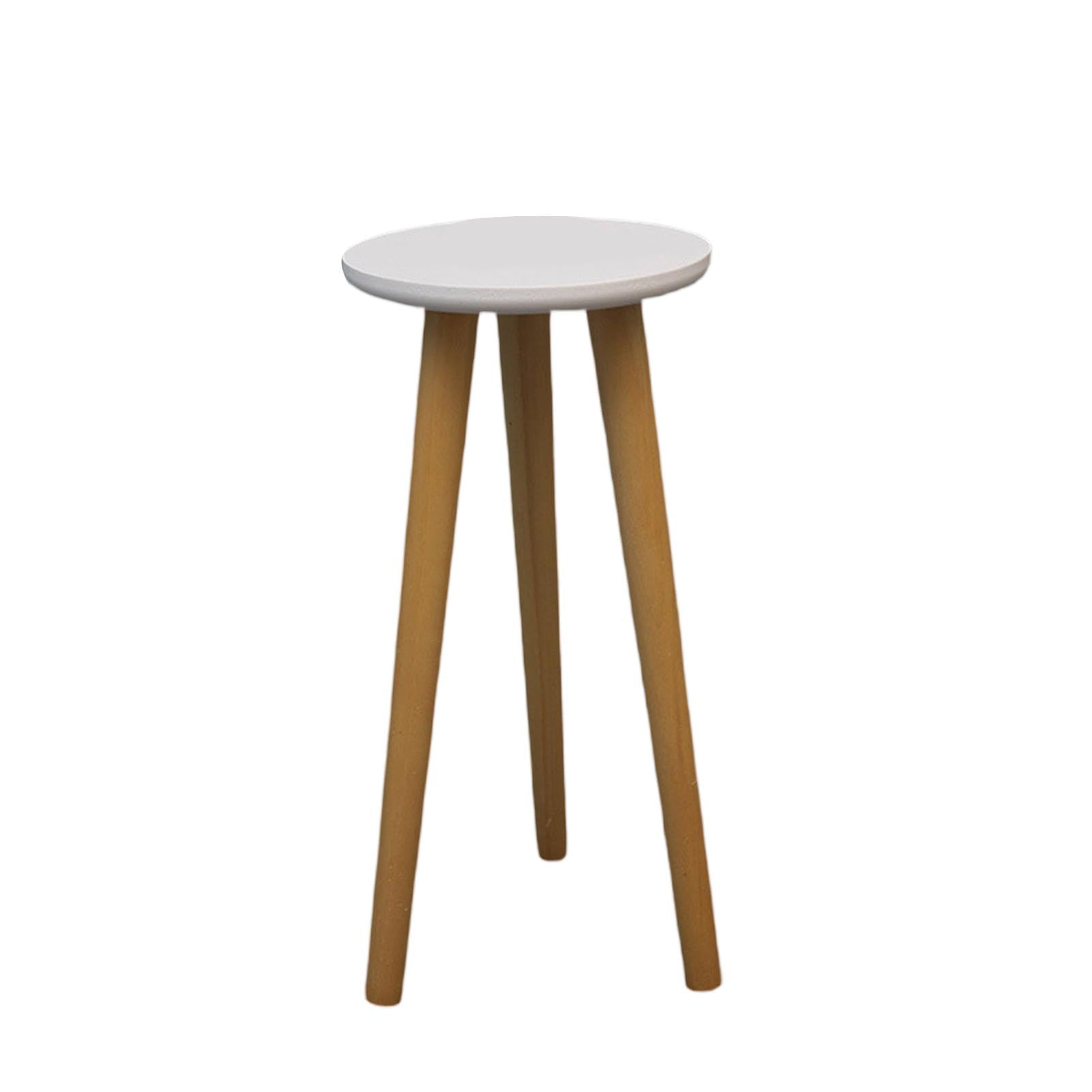 Indoor Plant Stand - Wood Plant Stand | Plant Table for Succulent Potted | Heavy Duty Tall Plant Holder | Wooden Round Leg Flower Stand | Modern Home Decor Small Round Side End Tables | Oak