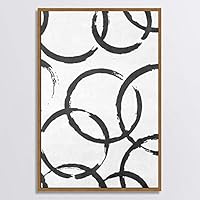 Framed Canvas Wall Art Black and White Style Canvas Prints Home Artwork Decoration for Living Room,Bedroom - 16x24 inches