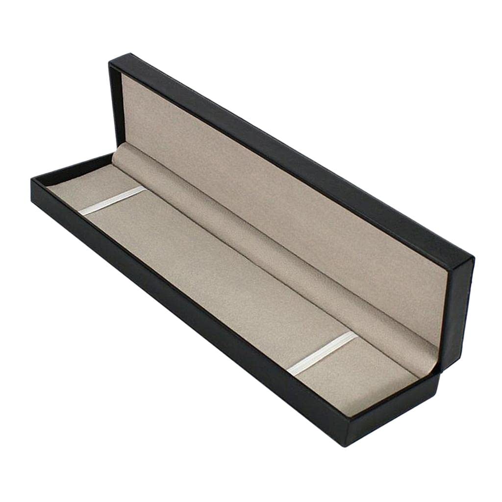 Loom Tree Black PU Leather Rectangle Storage Showcase for Necklace Chain Watch Box (B09ZTS3RN8) Amazon Price History, Amazon Price Tracker