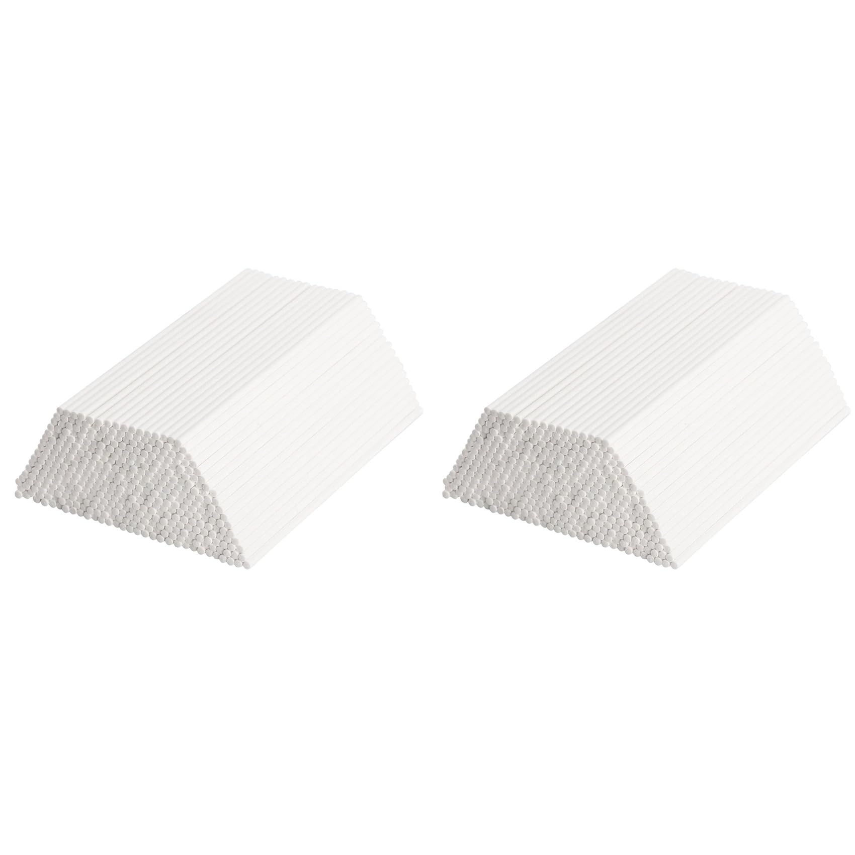 Hndhbfgrt 1000Pcs 6 Inch White Paper Lollipop Sticks for Cake Pops, Chocolates, and More