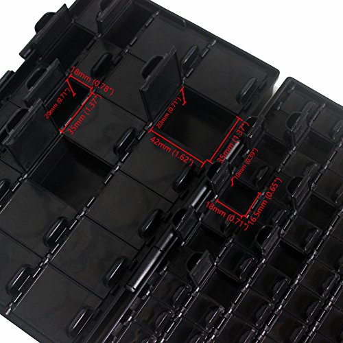 AideTek BOXALL96AS 96 Lids Anti-static ESD Safe Enclosure SMD SMT IC diode Parts Organizer Transistor