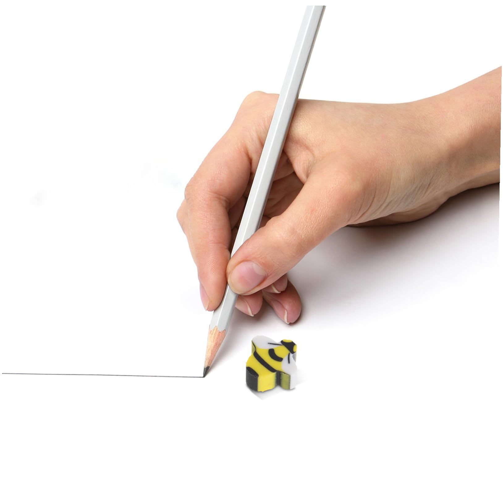 Toyvian 150 Pièces Gomme en Tpr Forme Abeille Jaune, Mini Gomme Animale Amusante pour Garçon et Filles et Élèves, pour Récompenses en Classe ou Rentrée Scolaire
