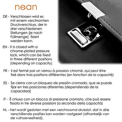 nean Kelner-taxi-geldbeurs met holstersteekzakje en ketting, zwart, Uniseks, Klassiek - Image 4