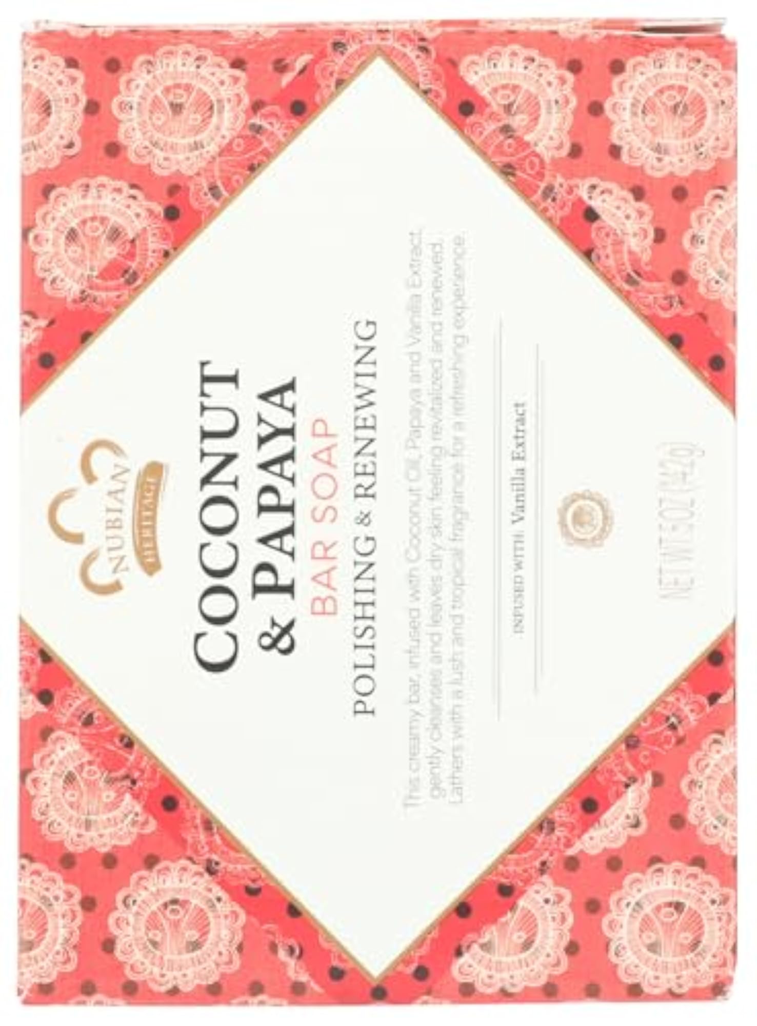 Bar Coconut & Papaya Soap, 5 Oz