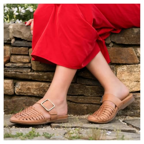 Dansko Leilani Huarache Mules for Women – Comfortable Flat Shoes with Arch Support – Lightweight Rubber Outsole2