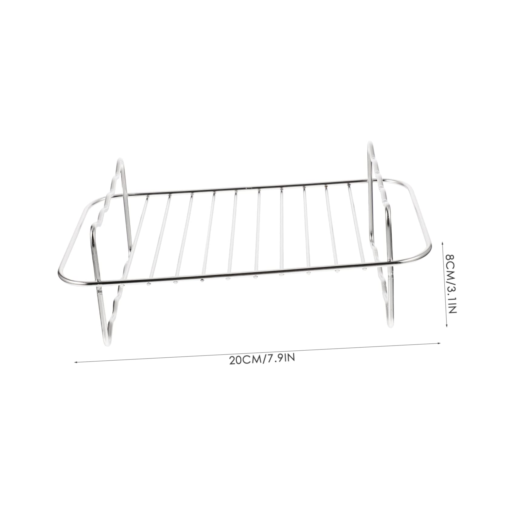 DIYEAH Stainless Steel Air Fryer Grilling Rack Multi Functional Toasting Steaming Rack for Kitchen Use Durable Heat Resistant Cooking Supply present for Cooking Enthusiasts