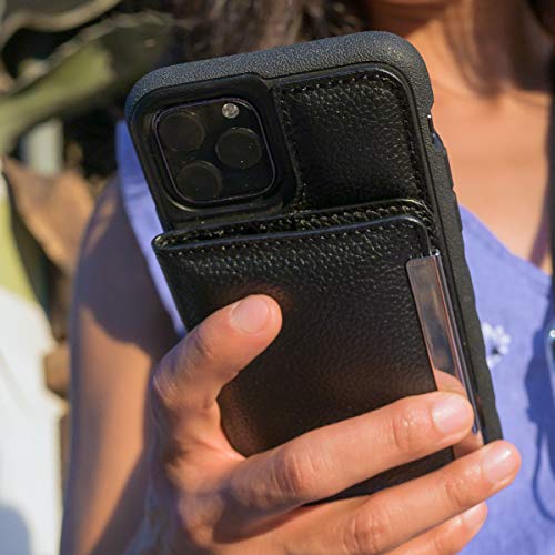 Smartish Iphone 11 Pro Max Crossbody Case For Women - Dancing Queen [Purse/Clutch With Detachable Strap & Card Holder] - Stiletto Black-Gold #TOP4