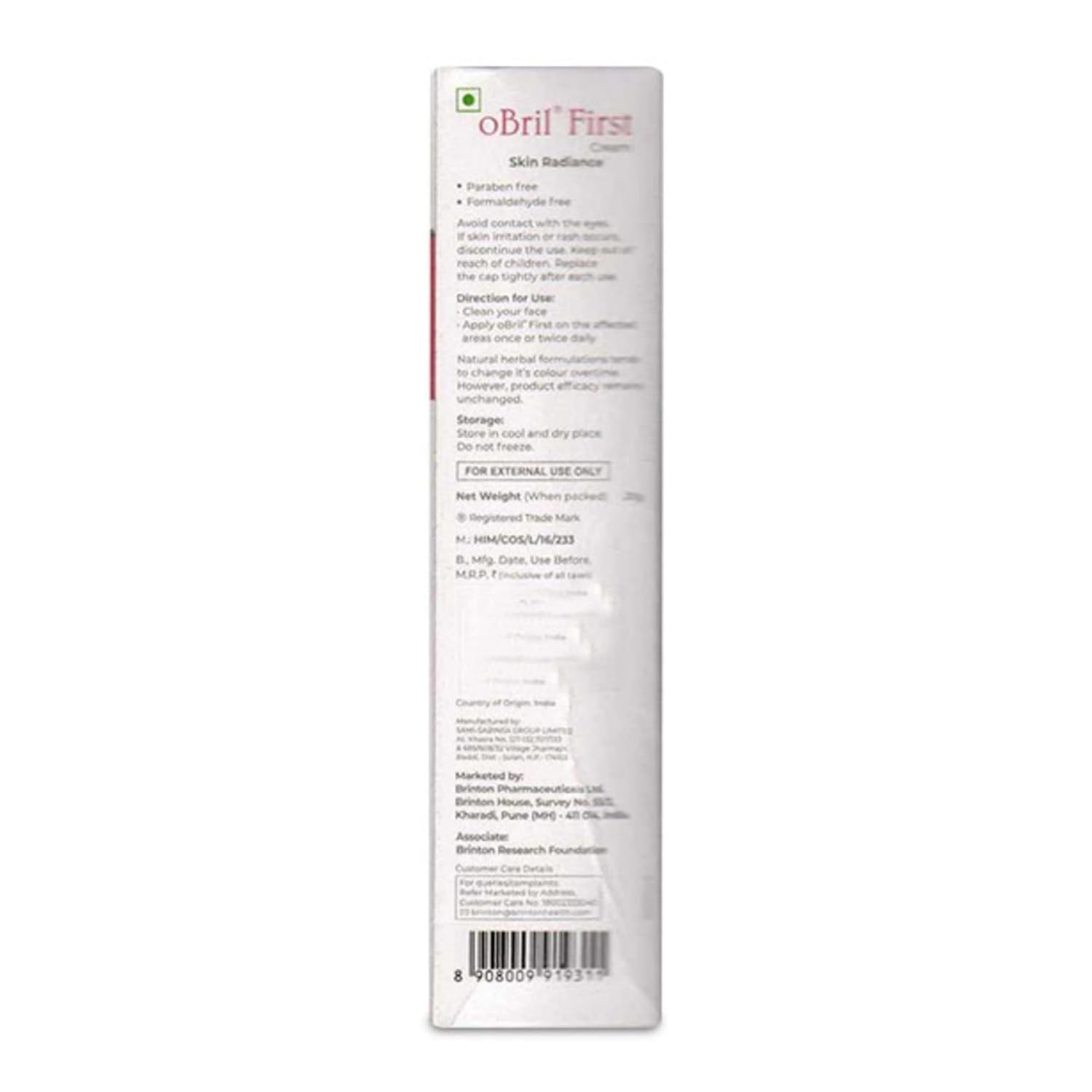 Brinton Obril First Cream, 20 g 2