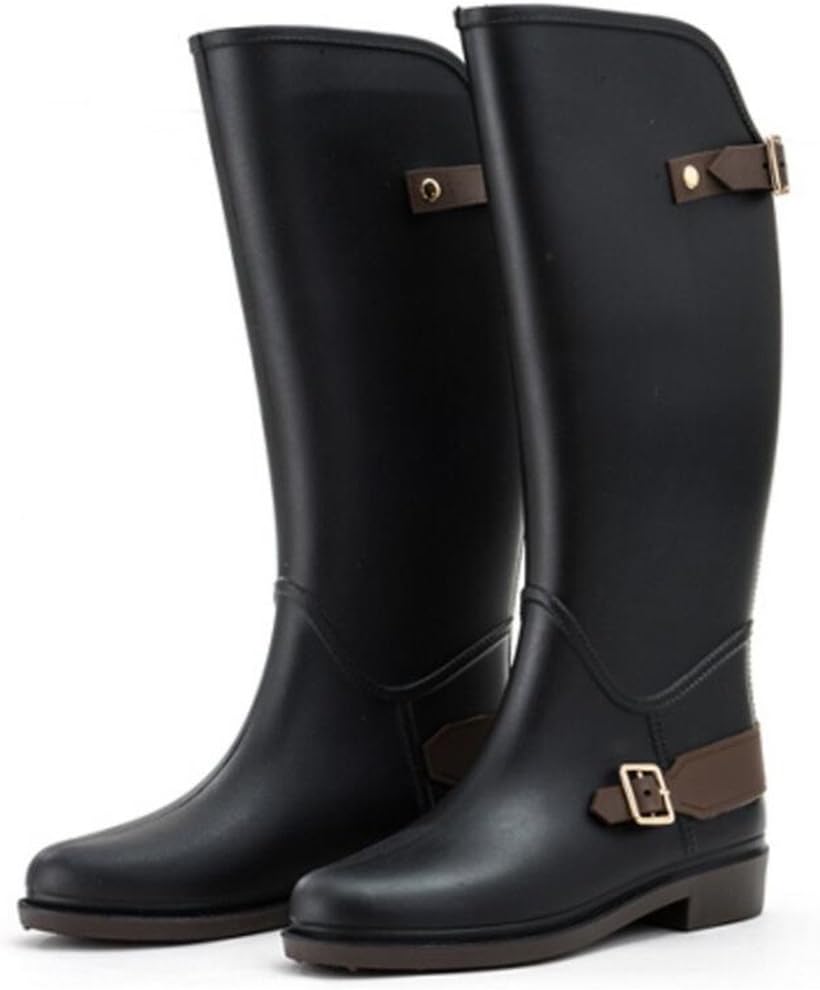 SATUKI Adult Women's Antiskid Rubber Shoes Rain Boots
