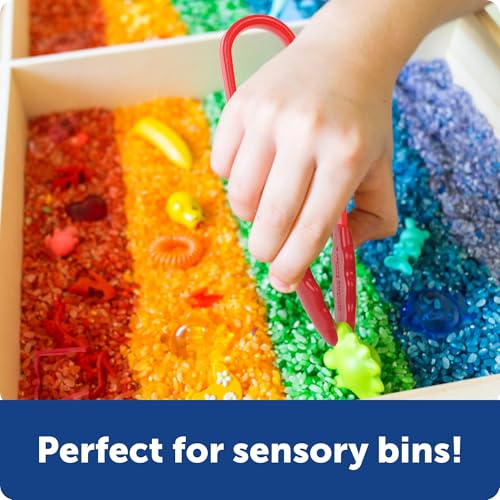 Image of Learning Resources Flex-Grip Tongs - Kids Tweezers, Montessori Grabber Tool, Fine Motor Skills, Sensory Bin Tools, Preschool Classroom Must Haves, Teacher Supplies, Gifts for Boys and Girls