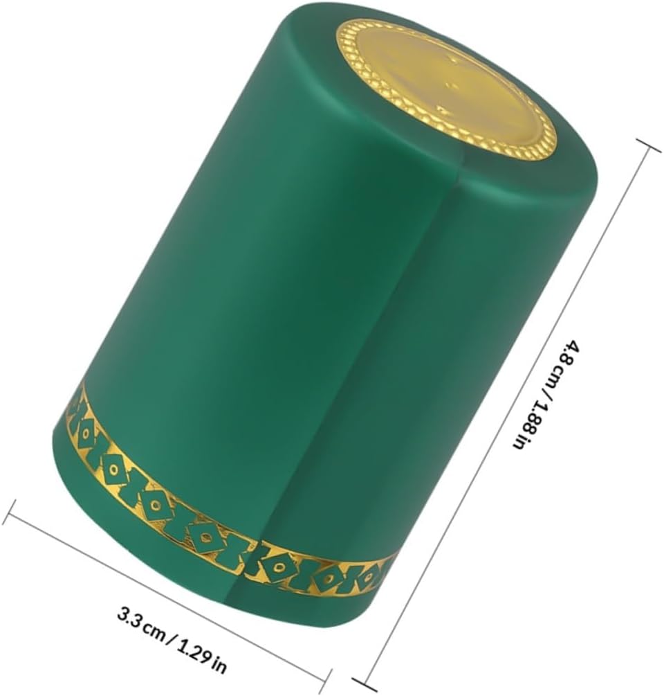 DOITOOL 200pcs Wine Bottle Shrink Capsule Heat Shrink Caps with Heat Shrinkable Wine Bottle Corks and Cellar Bottling