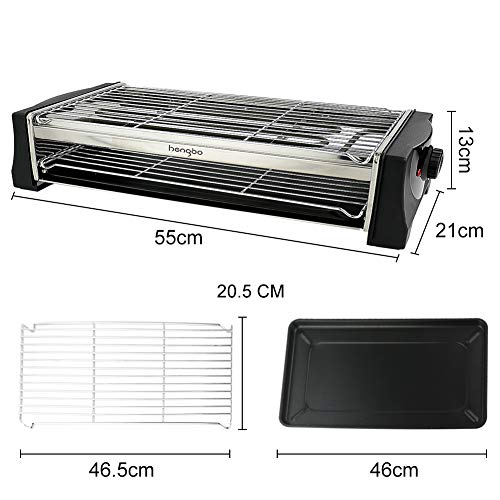 Griglia Elettrica Senza Fumo 2200W - Doppio Strato Per Barbecue Su Tavolo - Foto 8