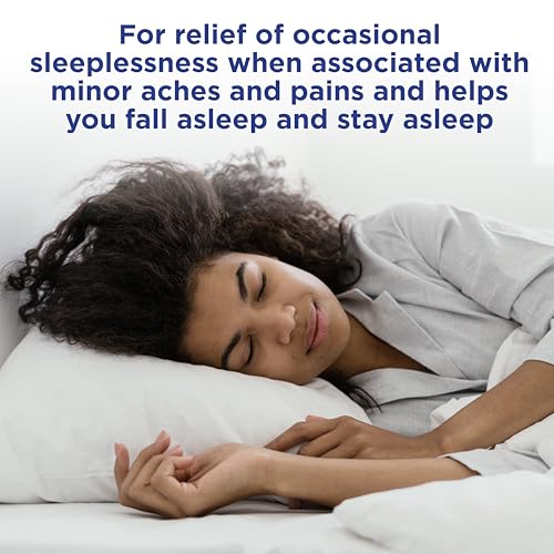 image for Amazon Basic Care Ibuprofen PM, Ibuprofen 200 mg and Diphenhydramine C