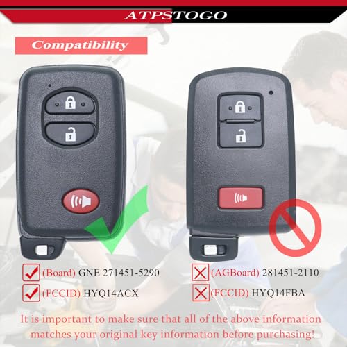 Télécommande Toyota pour remplacer une clé usée de 4Runner et Prius C V - 3