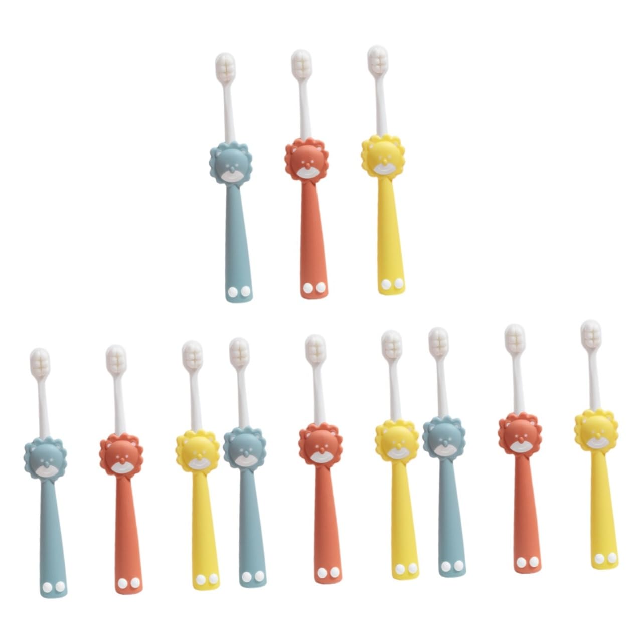 Gatuida 4 Set Di Spazzolini Da Denti Per Bambini Sicuri E Confortevoli Con Setole Morbide Per Le Esigenze Di Spazzolatura Quotidiana Dei Più Piccoli 3 Pezzi * 4