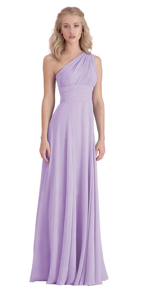 Lecureler Convertible Prom Bridesmaid Dress Lilac Size 20