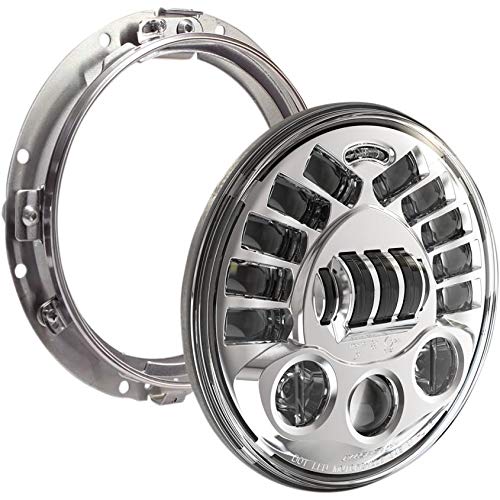 J.W. SPEAKER0555061 7in. 8790 LED Adaptive 2 Headlight with Mounting Ring - Chrome