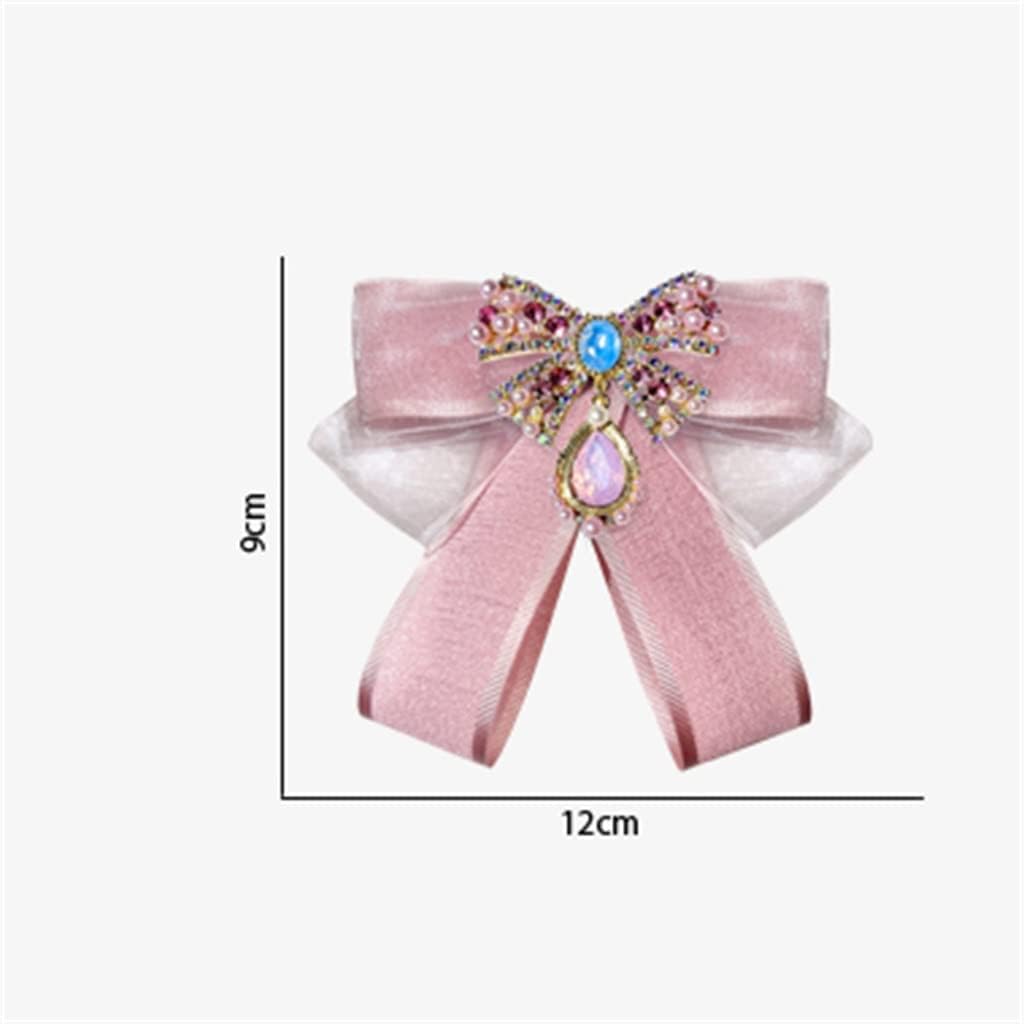 Girl Bow Tie Shirt Collar Flower Bow Brooch Clothing Collar Decorative Buckle (Color : A Size : 12x9cm) (A 12x9cm)
