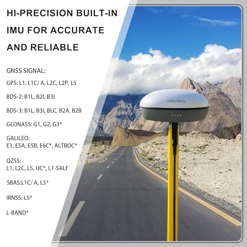 Image of SMA20 Base 900MHz GNSS RTK GPS Surveying Equipment 1408 Channels, Work as Base Station for UAVs /Drones, Land Survey, Topographic Mapping, CORS /NTRIP Correction, Free Software, NOAA Certified