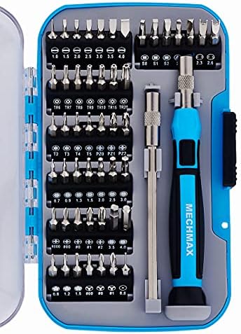 MECHMAX Magnetic Precision Screwdriver Bits Set 51 Piece, Pentalobe Screwdriver Bits for Apple iPhone, Macbook, Y Type for Game Console, Smart Phone, Laptop, Tablet, PC & Electronics Equipment