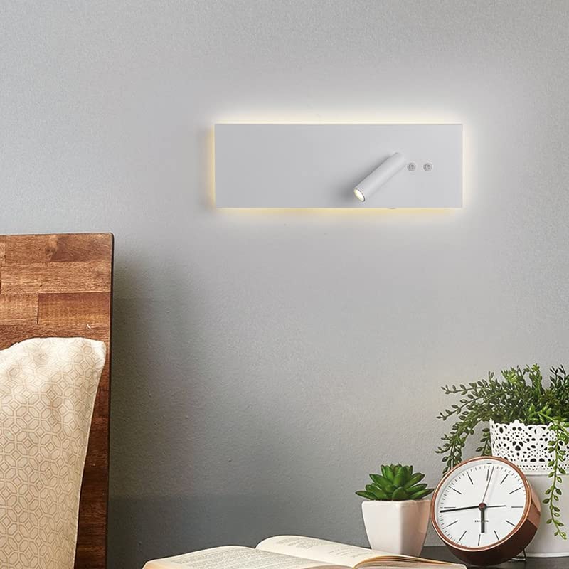 Lámpara de Mesa Lámpara de pared LED y Negro cálido 3000K Arte de Hierro Lámpara de pared Simple Moderna 9W 630Lm Adecuado para dormitorio Pasillo Sala de estar Entrada Decoración