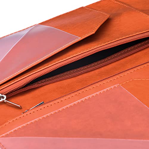Carnet de serveur pour serveuse – Portefeuille de serveur avec poche zippée, joli livre de serveuse et organisateur de service avec poche pour l'argent pour tablier de serveur – vue 6