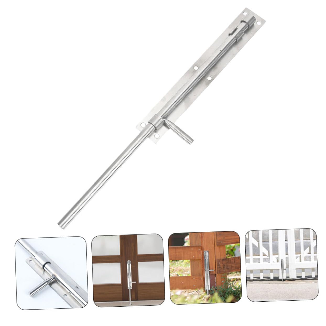 CLISPEED 2pcs Loquet de Sécurité de Porte en Acier Inoxydable pour Portes Intérieures et Salle de Bains Installation Simple