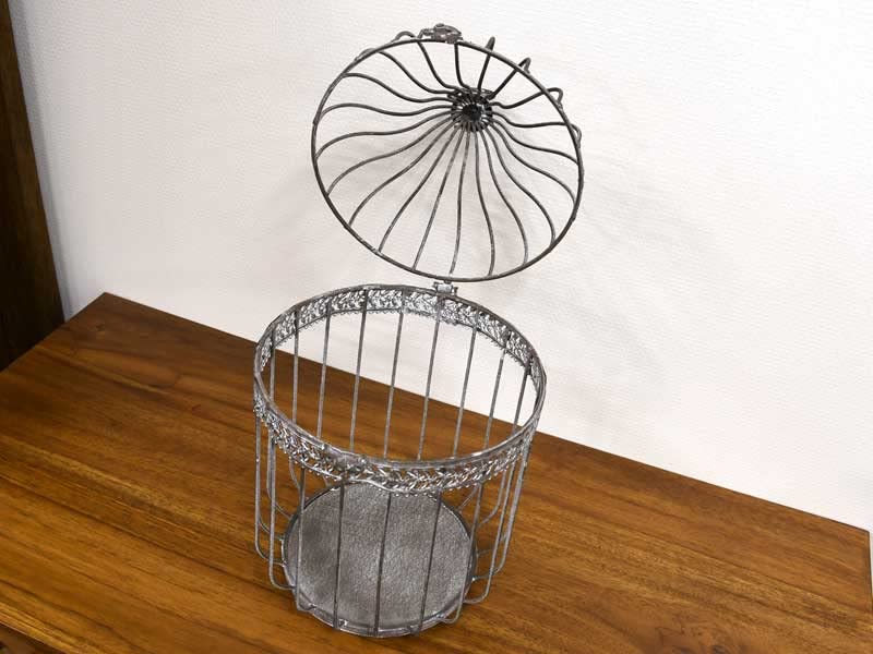 Amazon.co.jp: バードケージ L ラスティック ラウンド アイアン