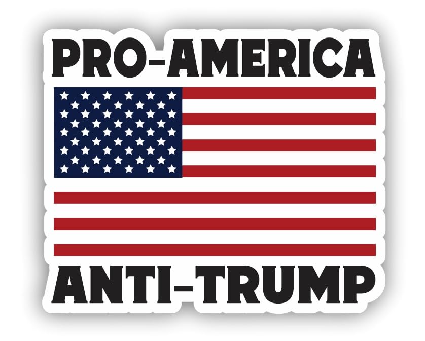 Sticker anti-Trump 2e amendement vinyle imperméable anti-UV 20cm