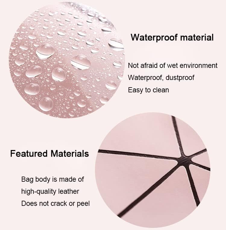 Miniatura 4 de Linsiter Bolsa de maquillaje de doble capa Bolsa de aseo bolsa de viaje, bolsa de cosméticos resistente al agua Bolsa de cuidado de piel