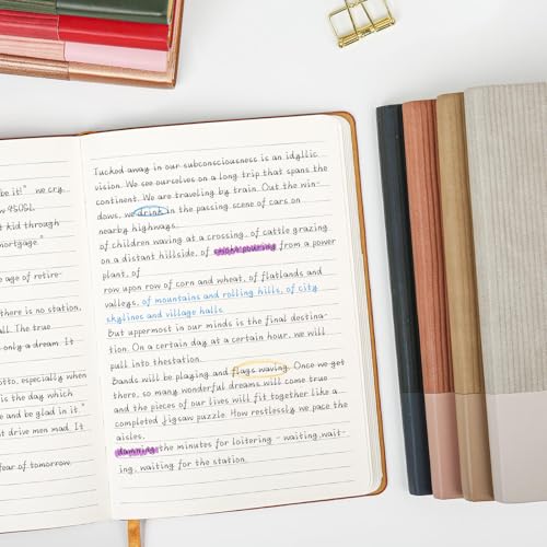 Image of Lined Journal Notebook for Work College Ruled Note Book 5.79 inchx8.27 inch A5 PU Leather Daily Journaling 216 Pages for Women Men Writing Home School Supplies Business (BlackRed)