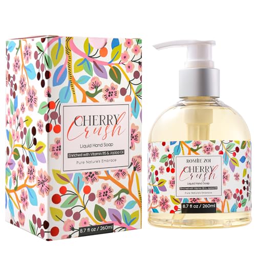 Image of ROMIIE ZOI Liquid Hand Soap with Gift Box - Cherry Crush - 260ml / 8.7 fl.oz