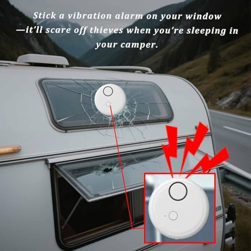 Decumeby Window Alarm System, Ultra Loud 130dB Alarms, 5 Adjustable Sensitivity, Burglar Alert Glass Break Sensor for Home Dormitory Vehicle - 5