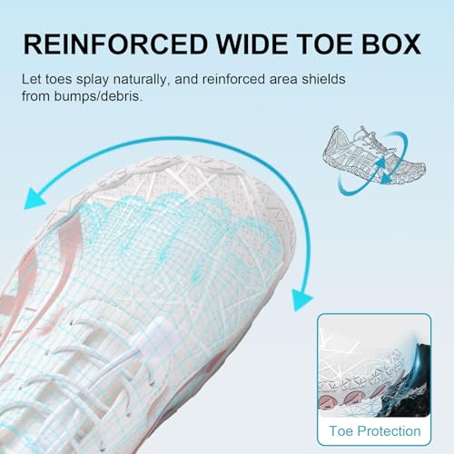 Image of ELETON Barefoot Shoes Women Men Footwear, Wide Toe Box Hiking Zero Drop Non-Slip Quick-Dry River Boat Pool Beach Water Shoes, Lightweight Swimming Running Walking Sneakers Unisex